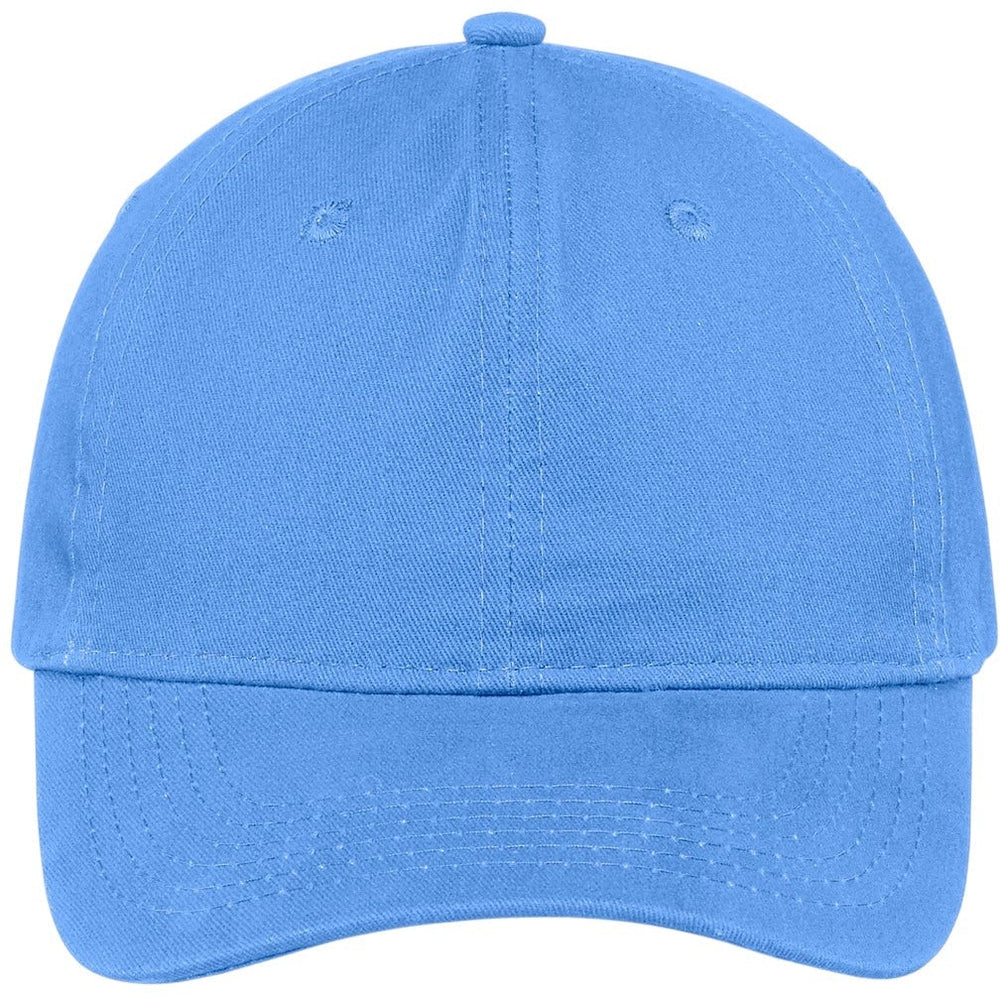 Port & Company Brushed Twill Low Profile Cap-Regular-Port & Company-Carolina Blue-OSFA-Thread Logic 