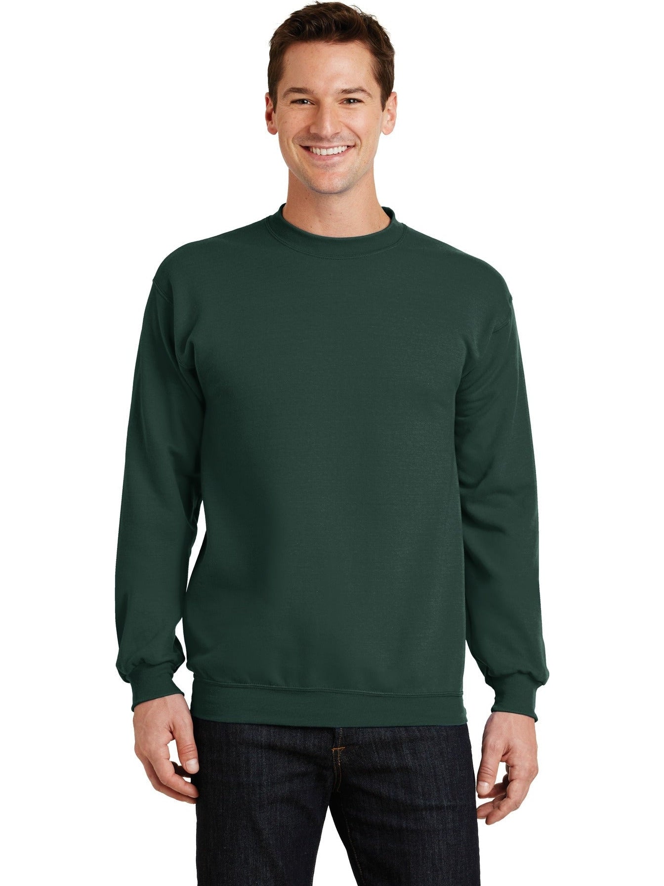 Port & Company PC78 Crewneck Sweater with Custom Embroidery