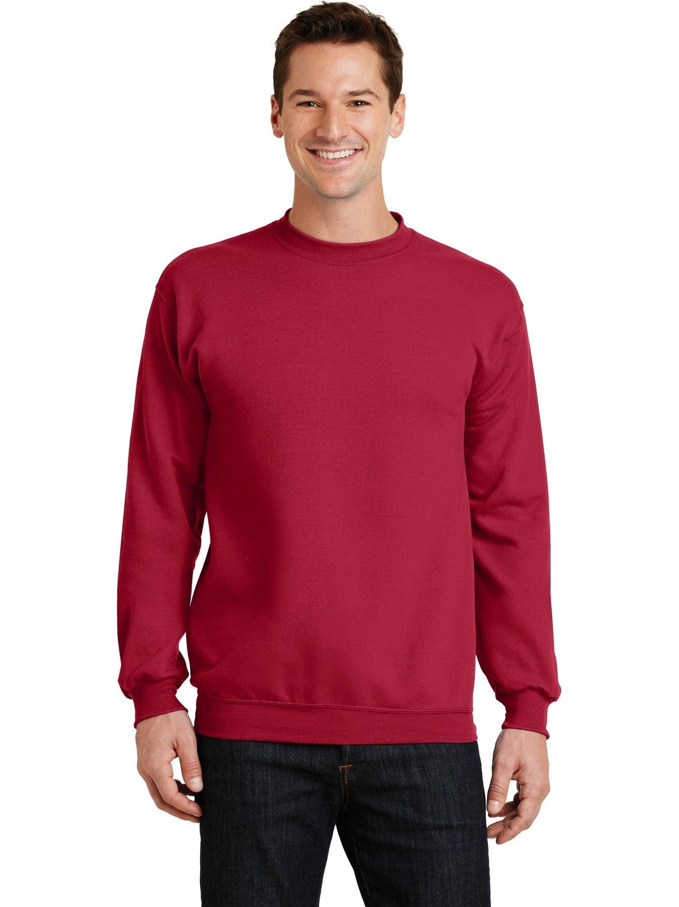 Port & Company PC78 Crewneck Sweater with Custom Embroidery