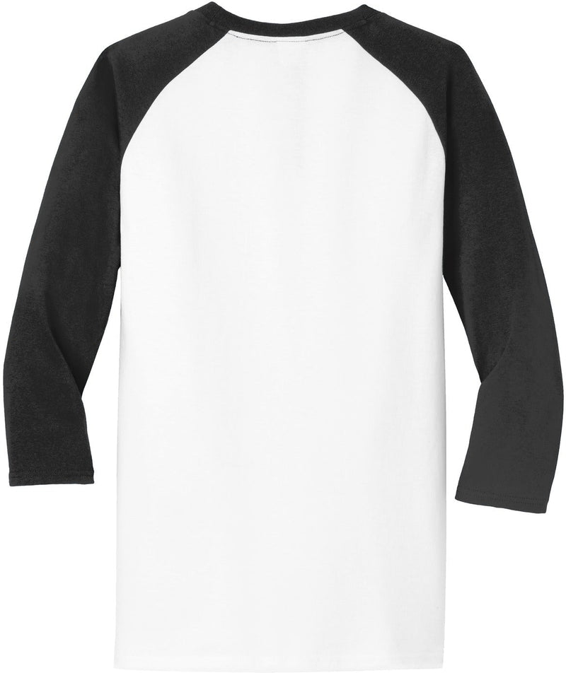 no-logo Port & Company Core Blend 3/4-Sleeve Raglan Tee-Regular-Port & Company-Thread Logic