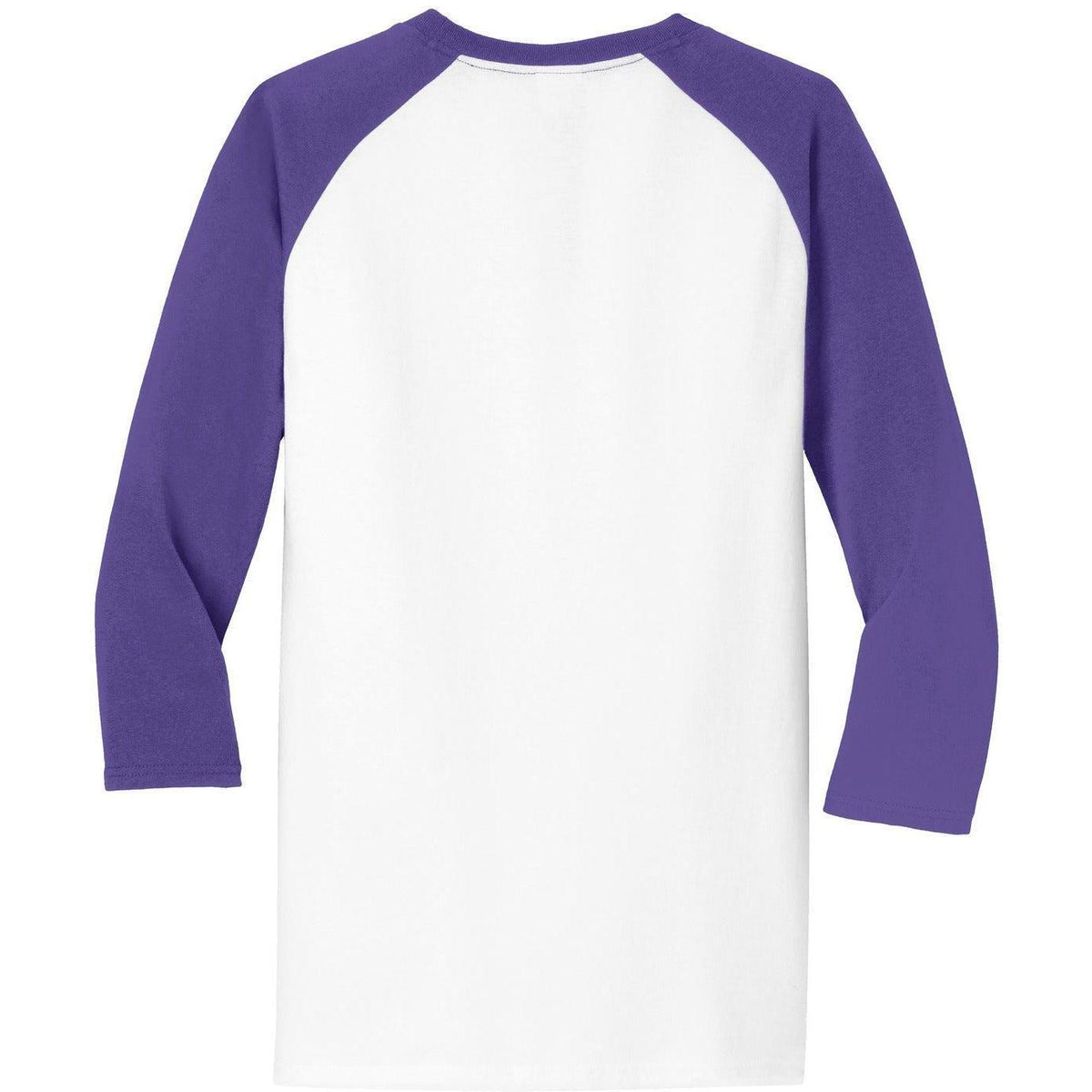 no-logo Port & Company Core Blend 3/4-Sleeve Raglan Tee-Regular-Port & Company-Thread Logic