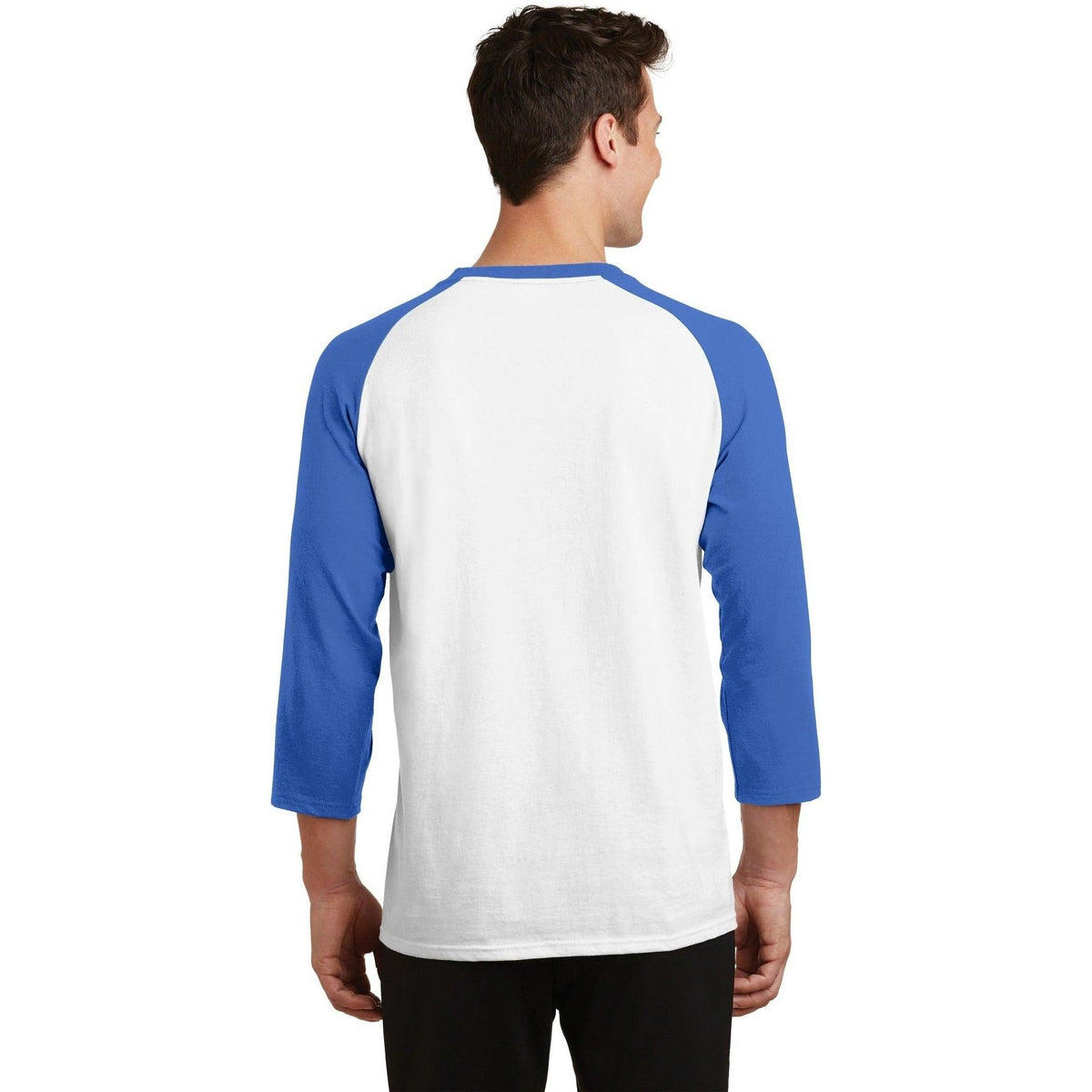 no-logo Port & Company Core Blend 3/4-Sleeve Raglan Tee-Regular-Port & Company-Thread Logic