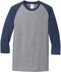 Port & Company Core Blend 3/4-Sleeve Raglan Tee