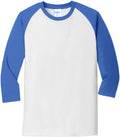 Port & Company Core Blend 3/4-Sleeve Raglan Tee