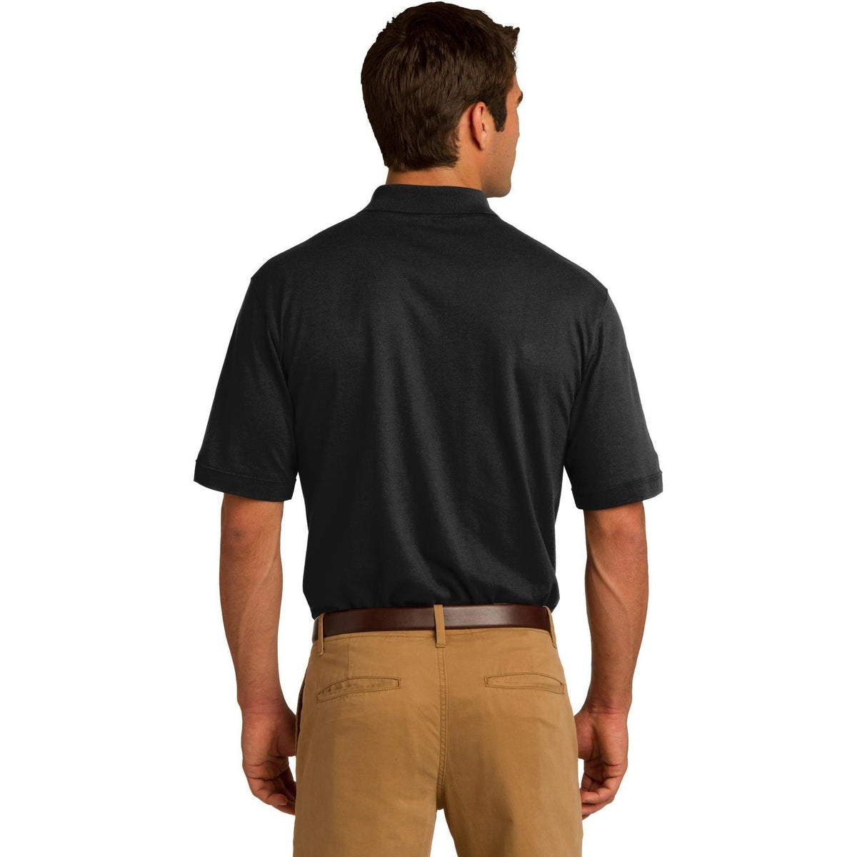 no-logo Port & Company Core Blend Jersey Knit Pocket Polo-Regular-Port & Company-Thread Logic