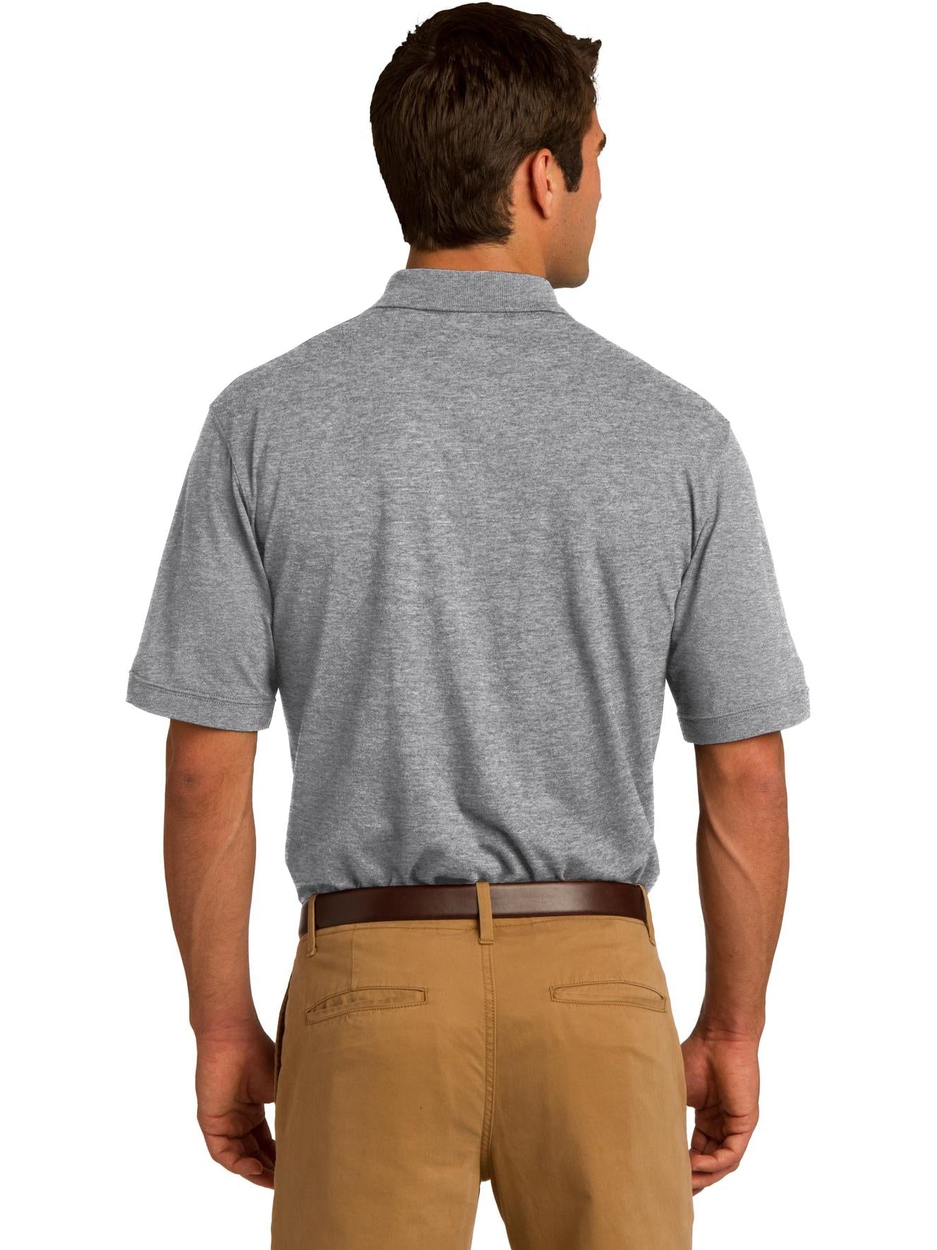 no-logo Port & Company Core Blend Jersey Knit Pocket Polo-Regular-Port & Company-Thread Logic