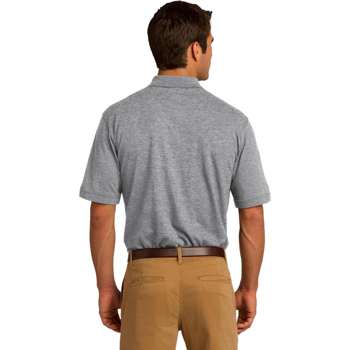 no-logo Port & Company Core Blend Jersey Knit Pocket Polo-Regular-Port & Company-Thread Logic