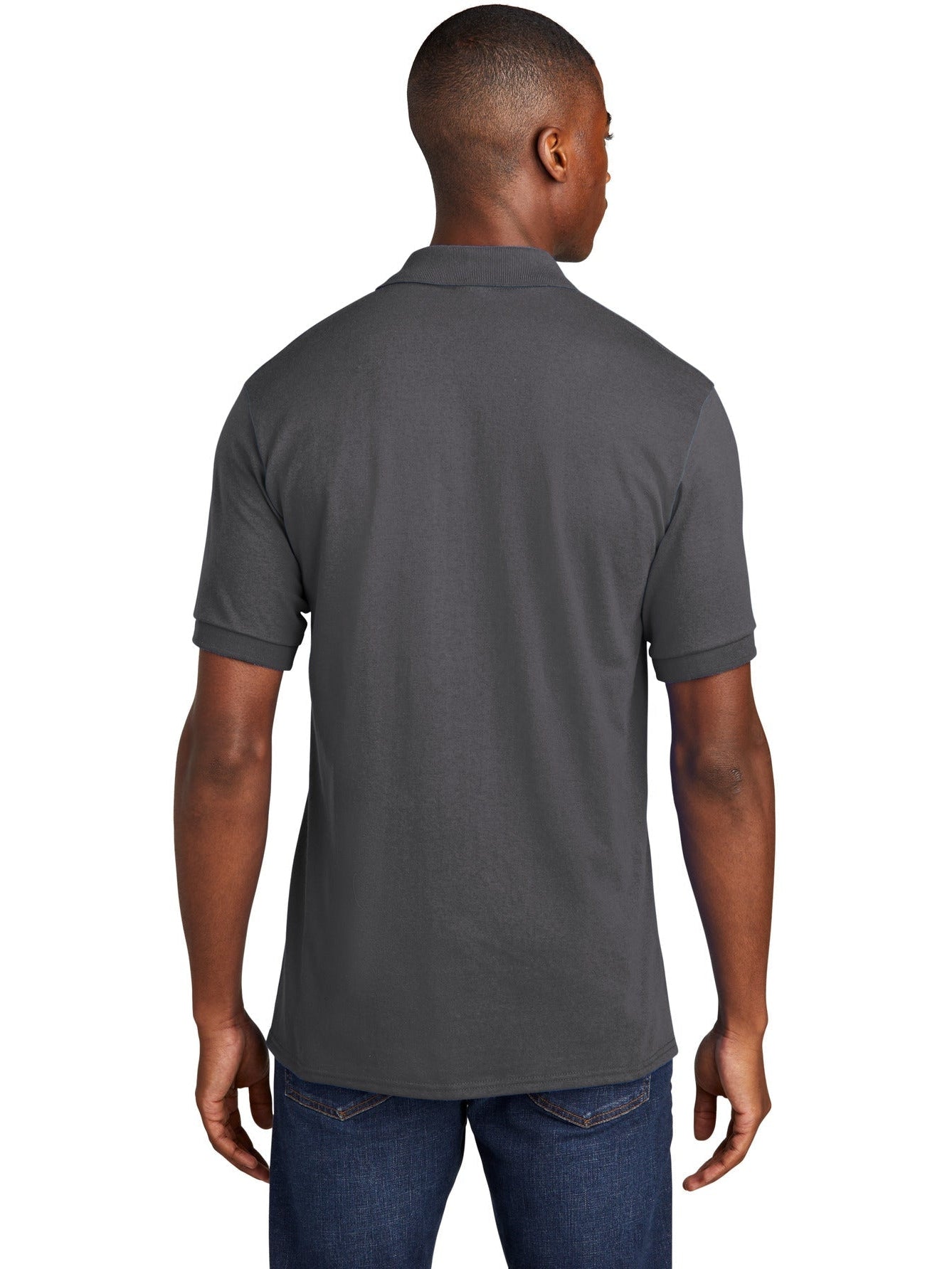 no-logo Port & Company Core Blend Jersey Knit Pocket Polo-Regular-Port & Company-Thread Logic