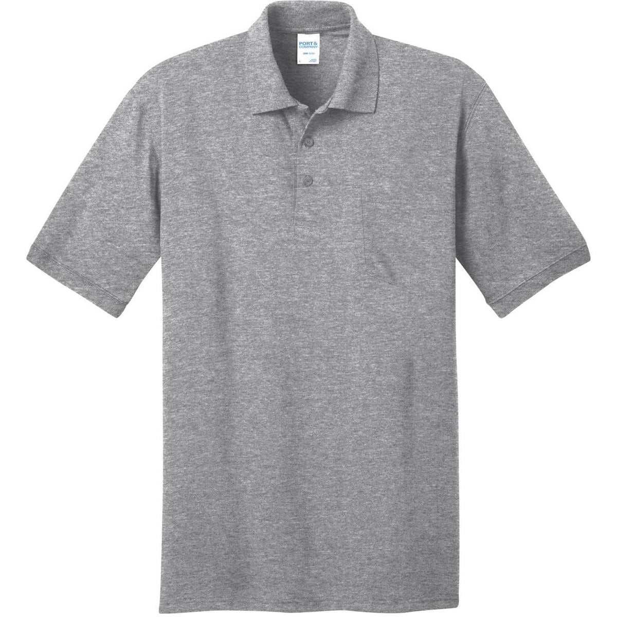 no-logo Port & Company Core Blend Jersey Knit Pocket Polo