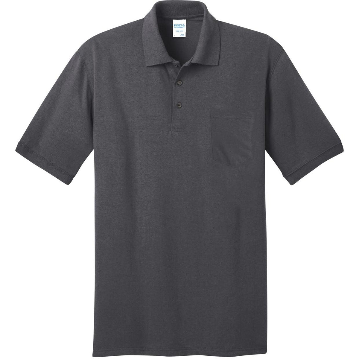 no-logo Port & Company Core Blend Jersey Knit Pocket Polo