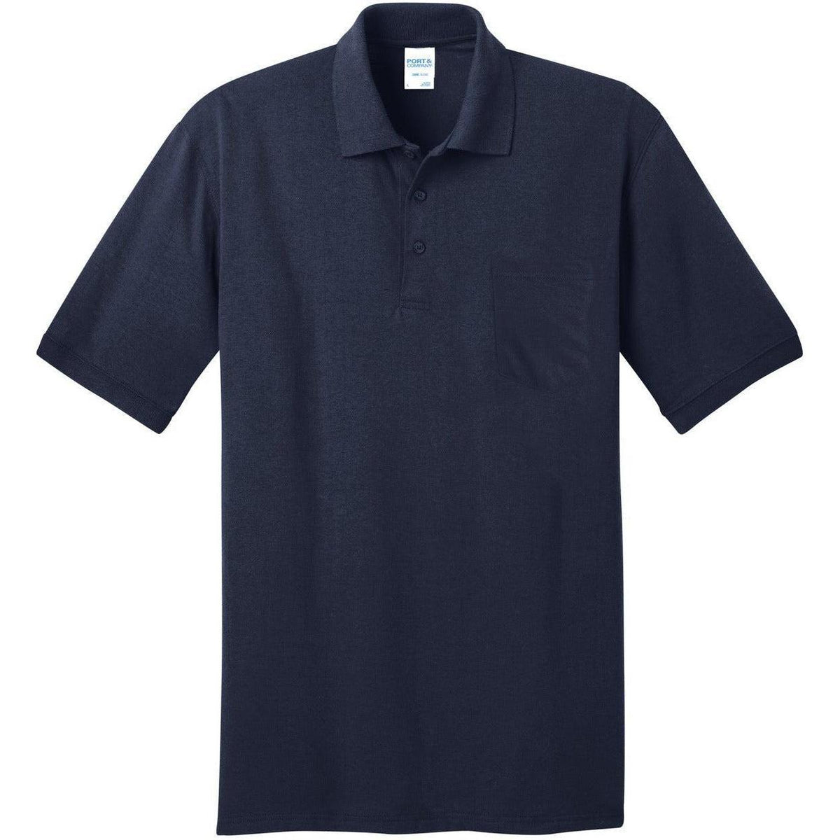 no-logo Port & Company Core Blend Jersey Knit Pocket Polo