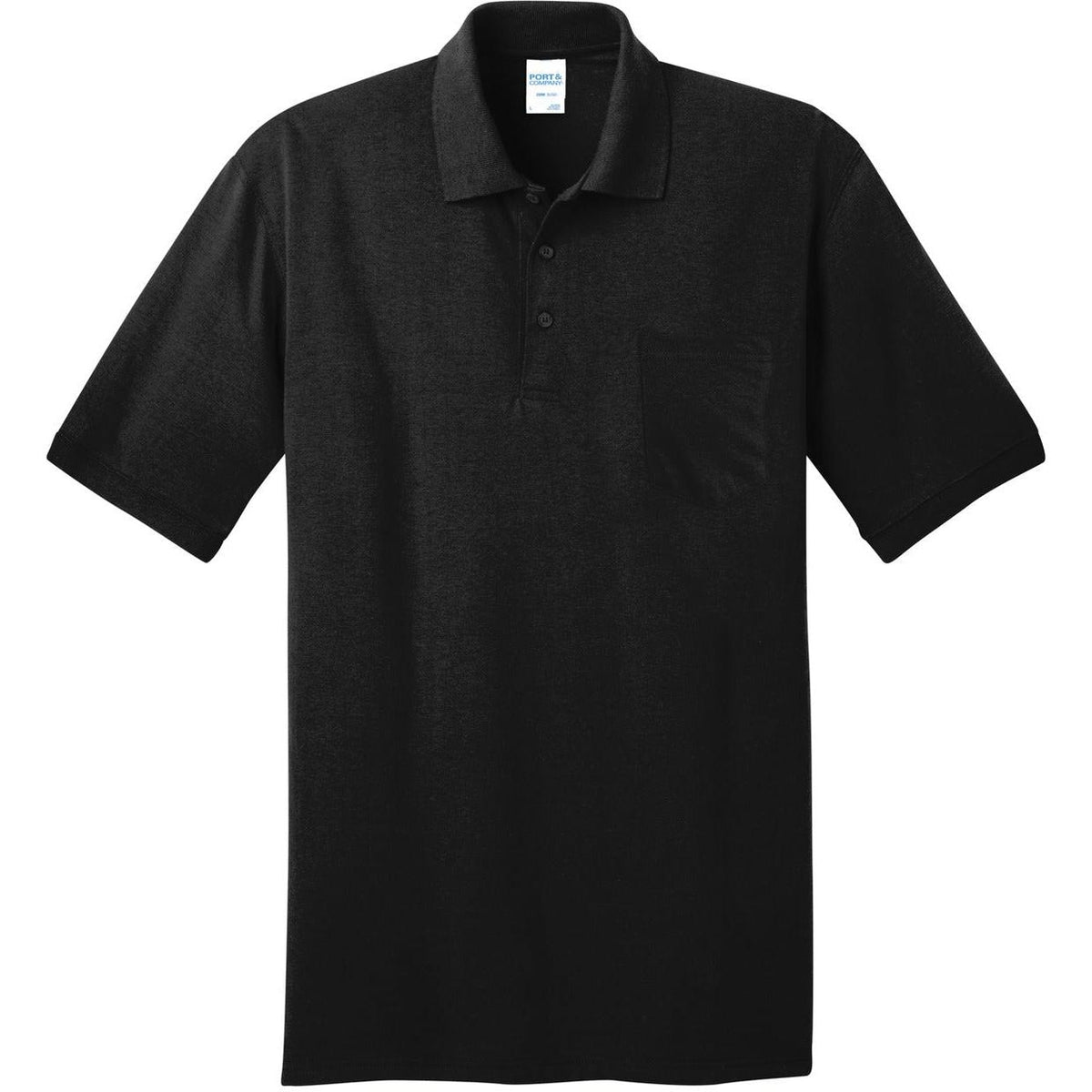 no-logo Port & Company Core Blend Jersey Knit Pocket Polo