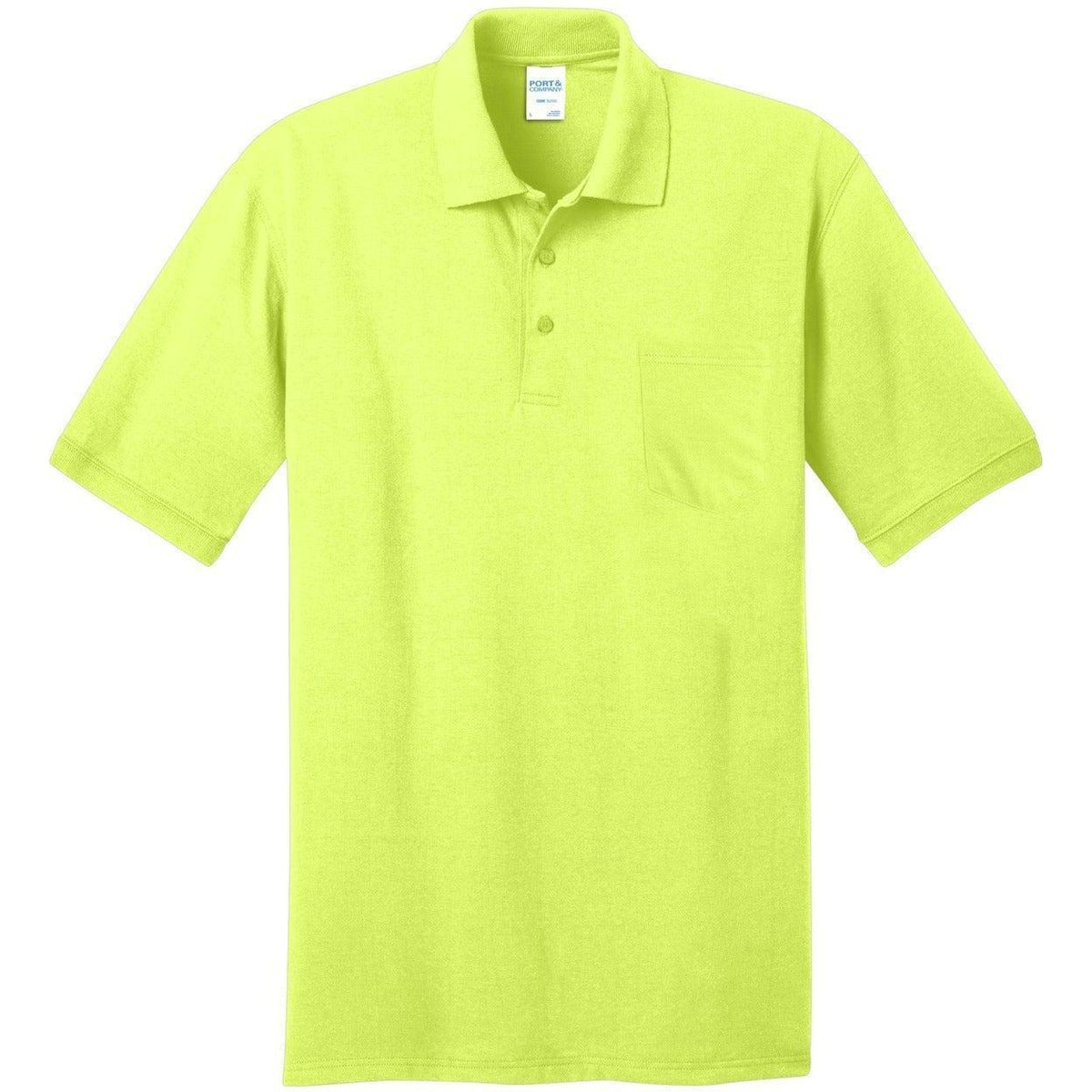 no-logo Port & Company Core Blend Jersey Knit Pocket Polo