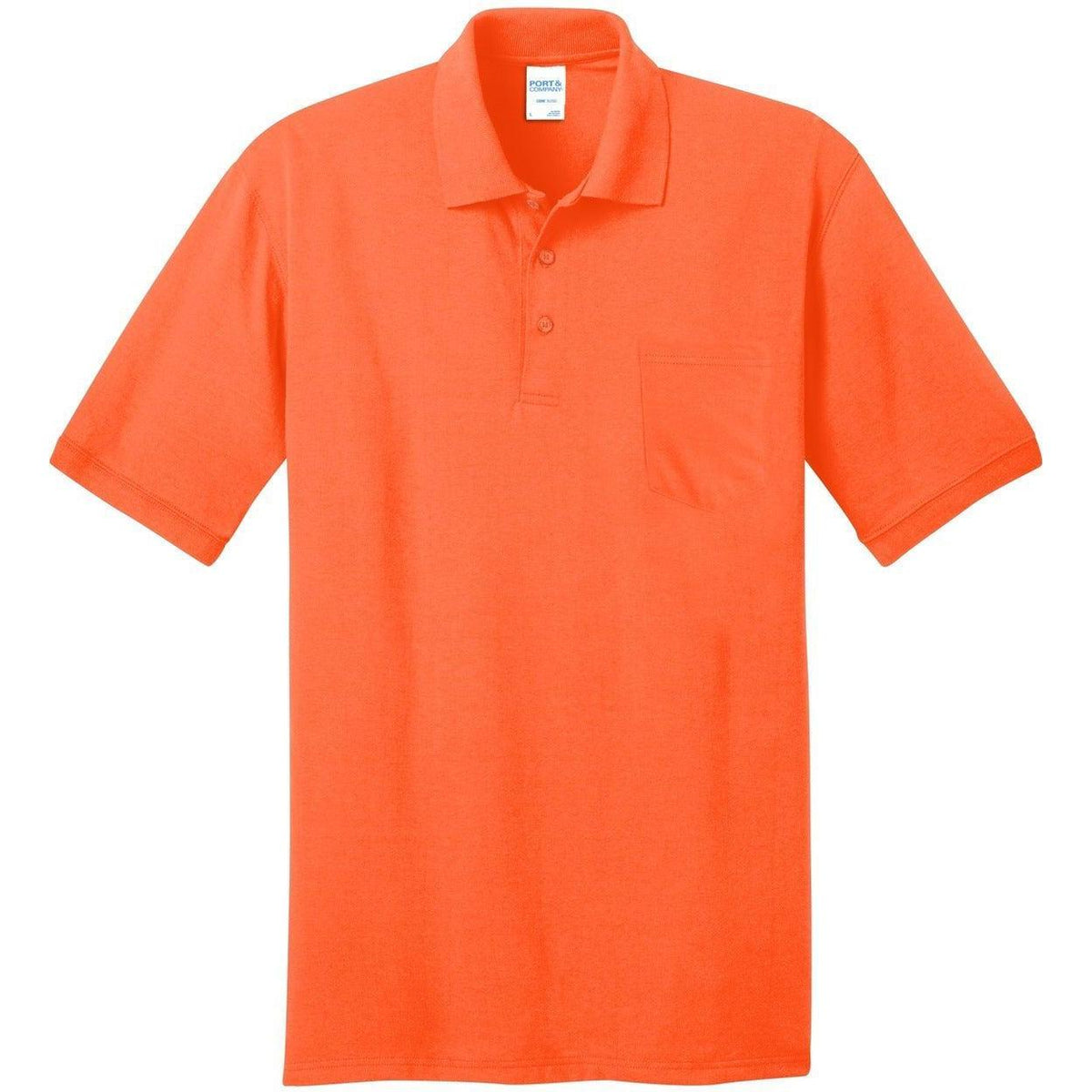 no-logo Port & Company Core Blend Jersey Knit Pocket Polo