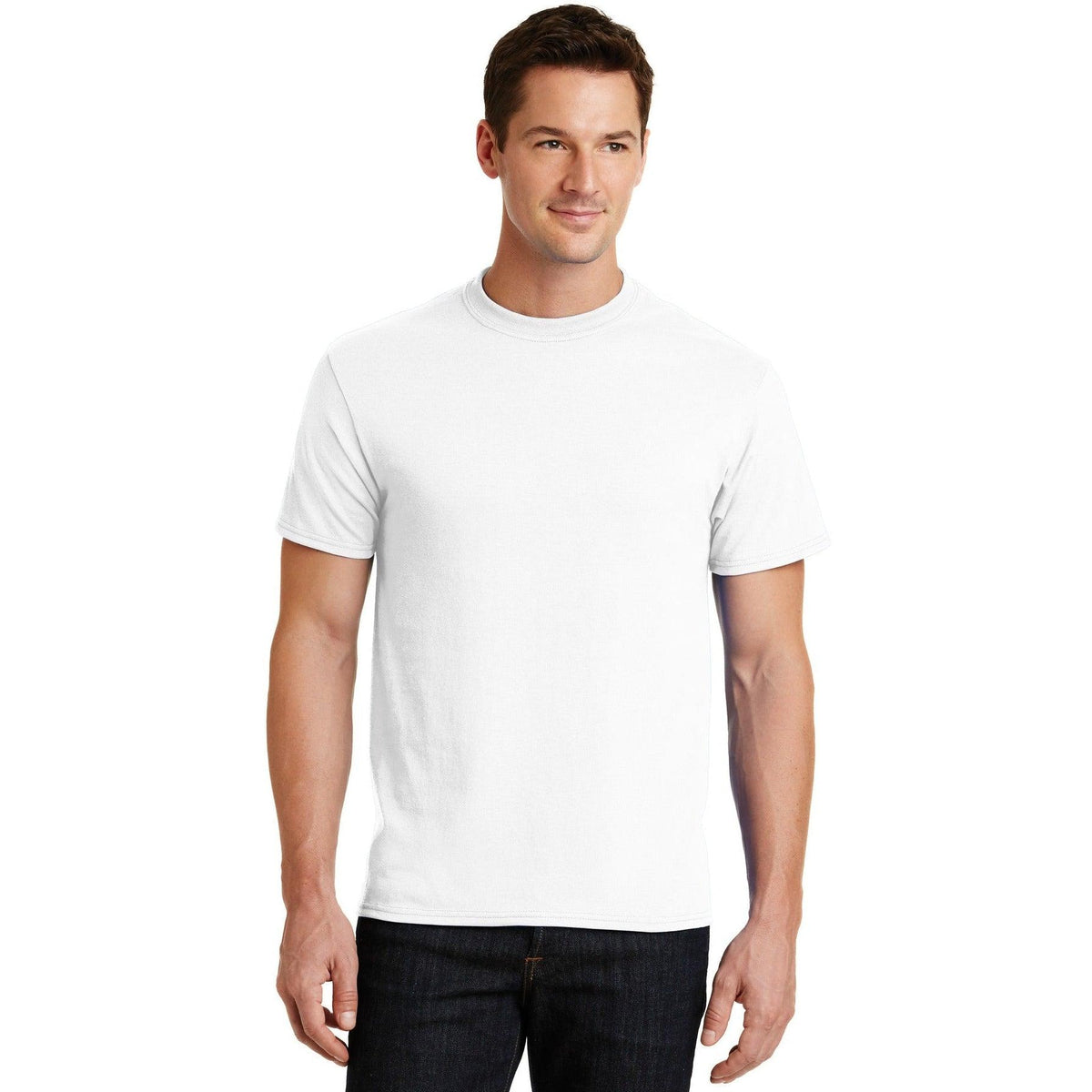 no-logo Port & Company Core Blend Tee-Polos-Port & Company-Thread Logic