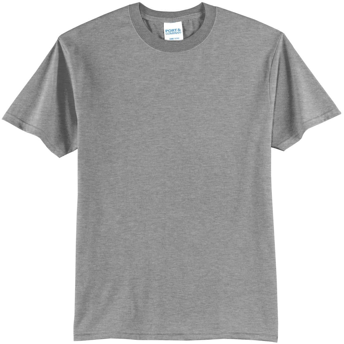no-logo Port & Company Core Blend Tee-Polos-Port & Company-Athletic Heather-S-Thread Logic