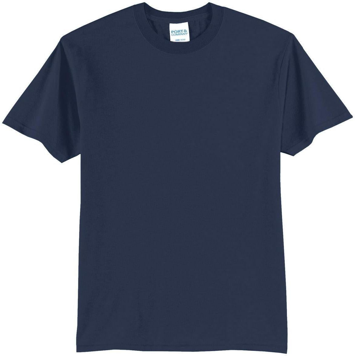 no-logo Port & Company Core Blend Tee-Polos-Port & Company-Navy-S-Thread Logic