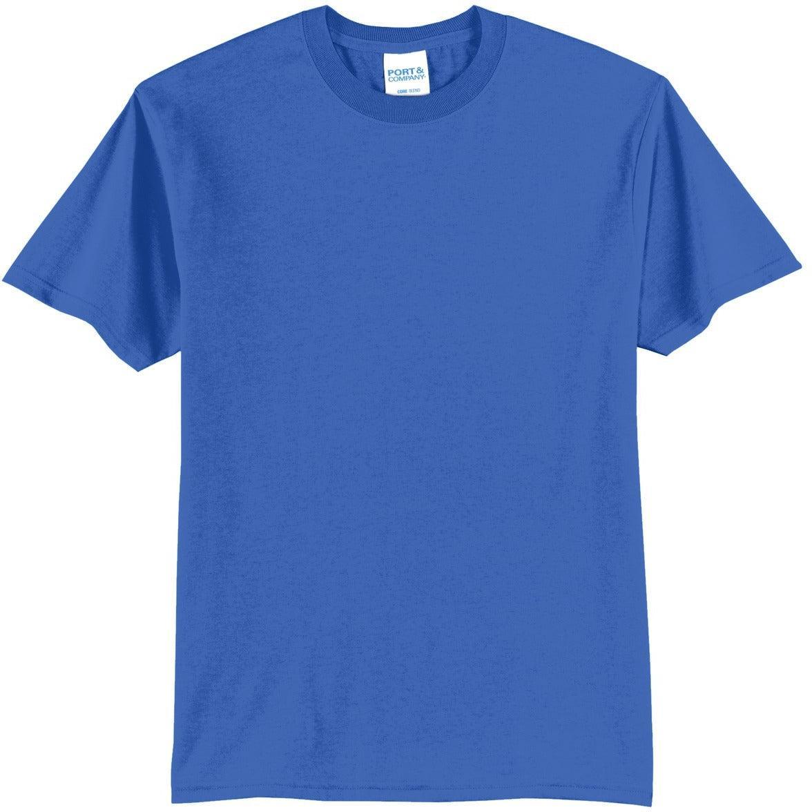 Port & Company PC55 T-Shirt with Custom Embroidery
