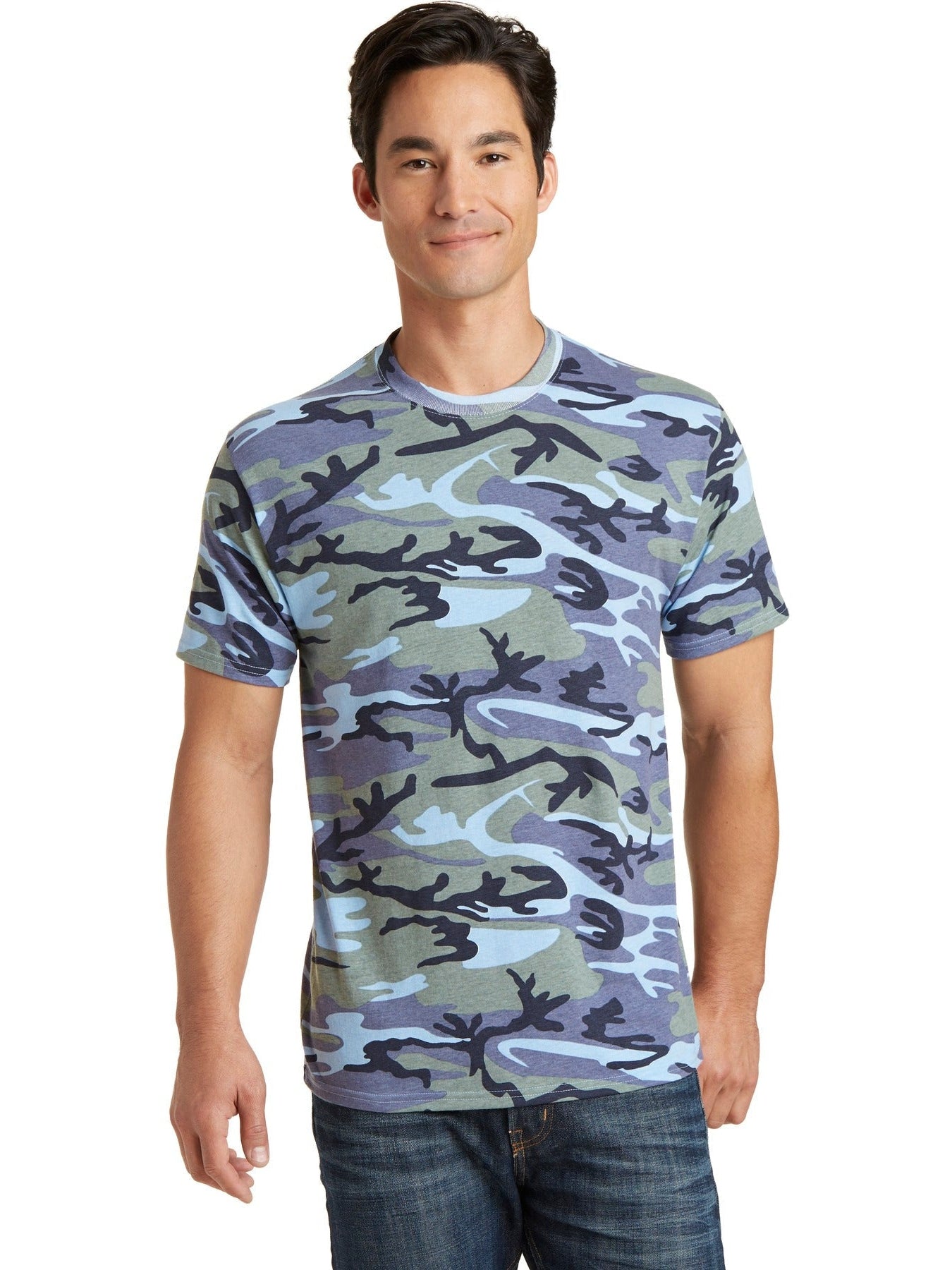 no-logo Port & Company Core Cotton Camo Tee-Regular-Port & Company-Thread Logic