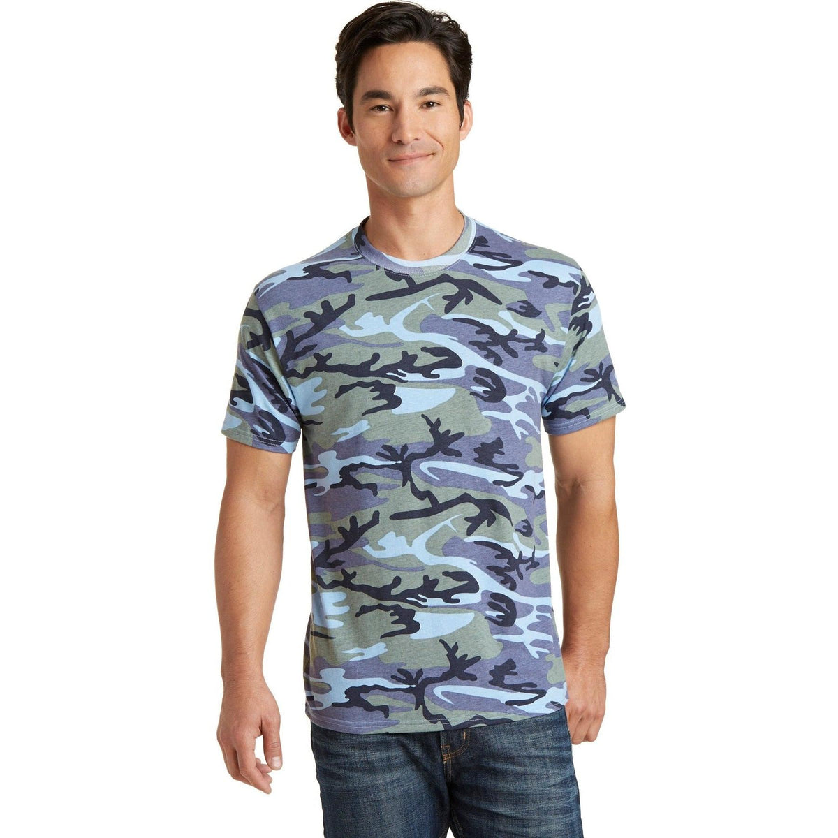 no-logo Port & Company Core Cotton Camo Tee-Regular-Port & Company-Thread Logic