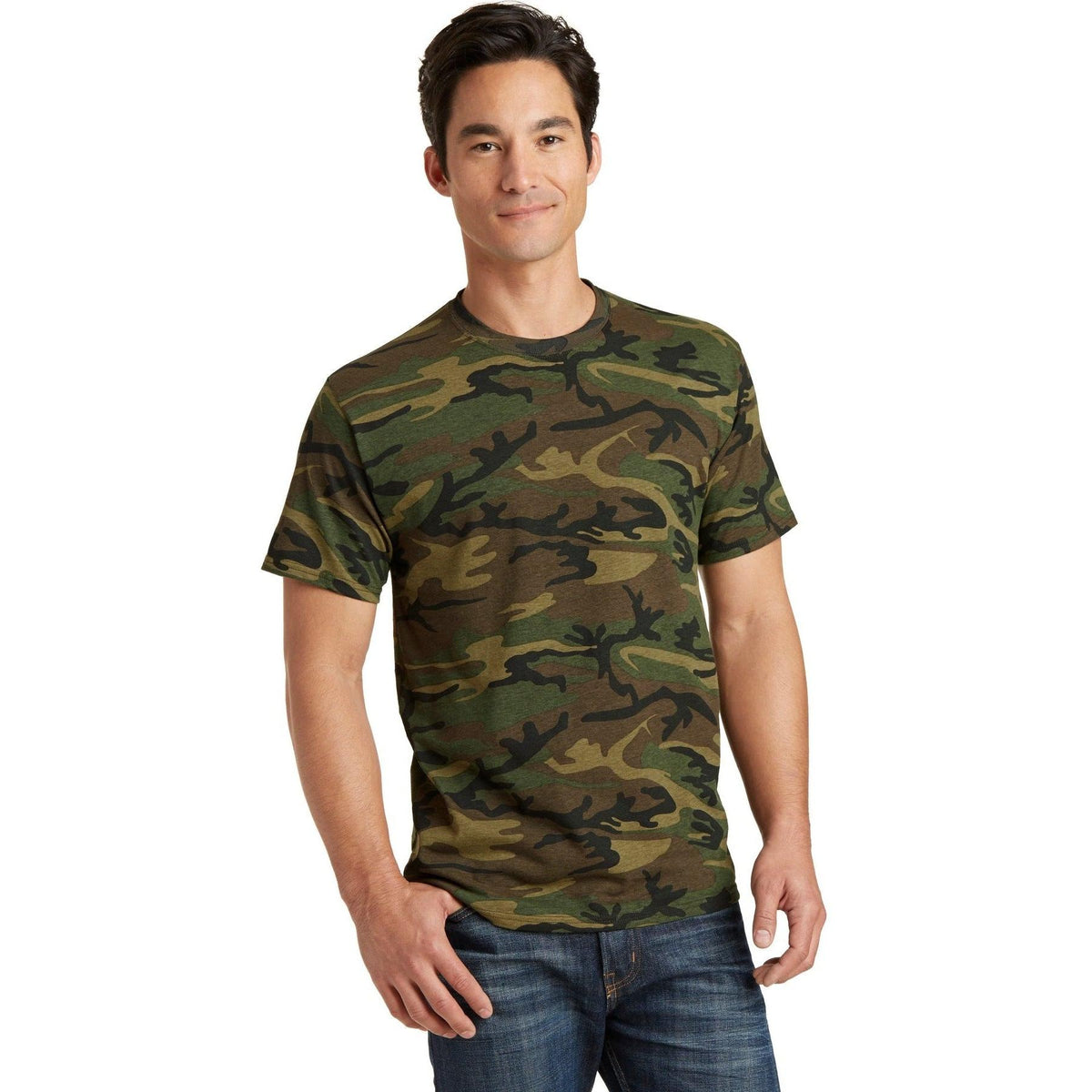 no-logo Port & Company Core Cotton Camo Tee-Regular-Port & Company-Thread Logic