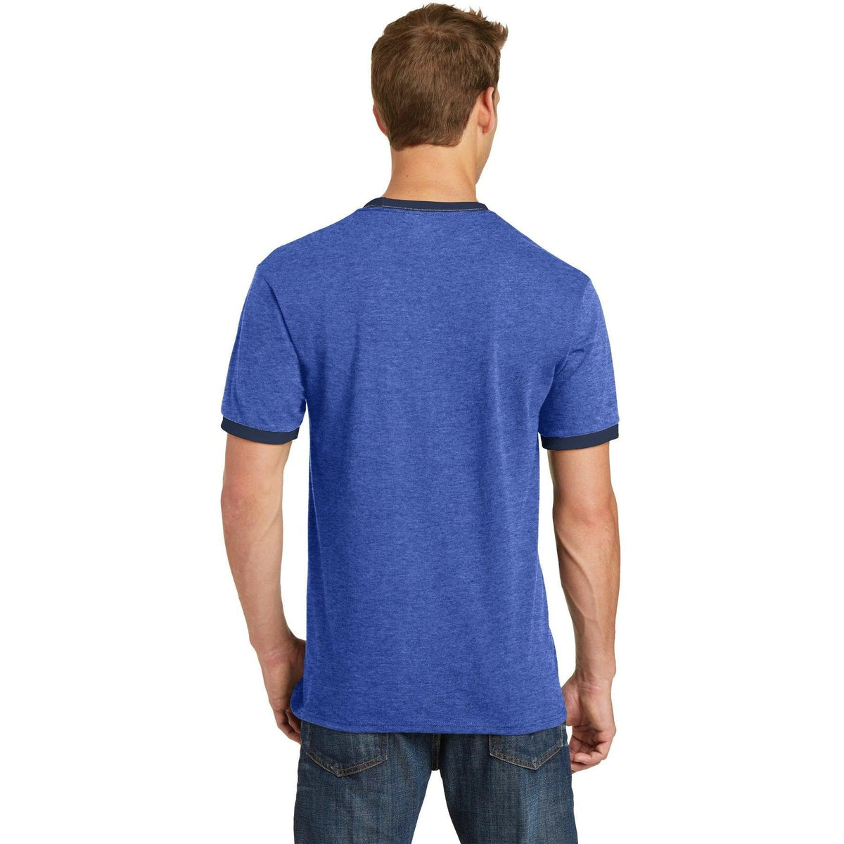 no-logo Port & Company Core Cotton Ringer Tee-Regular-Port & Company-Thread Logic