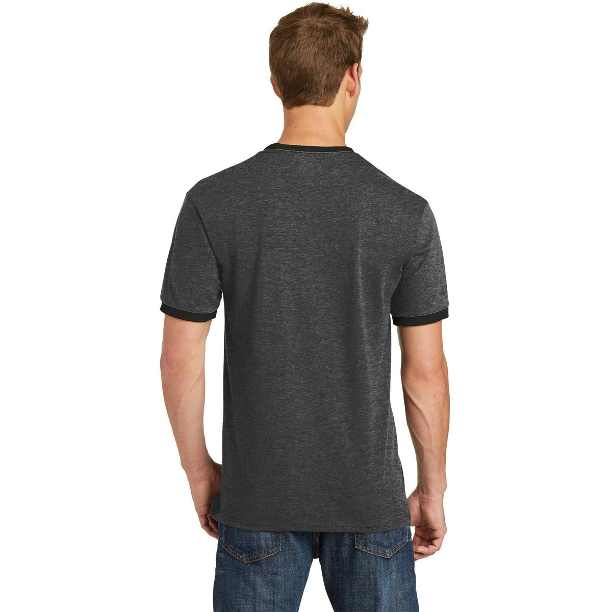 no-logo Port & Company Core Cotton Ringer Tee-Regular-Port & Company-Thread Logic