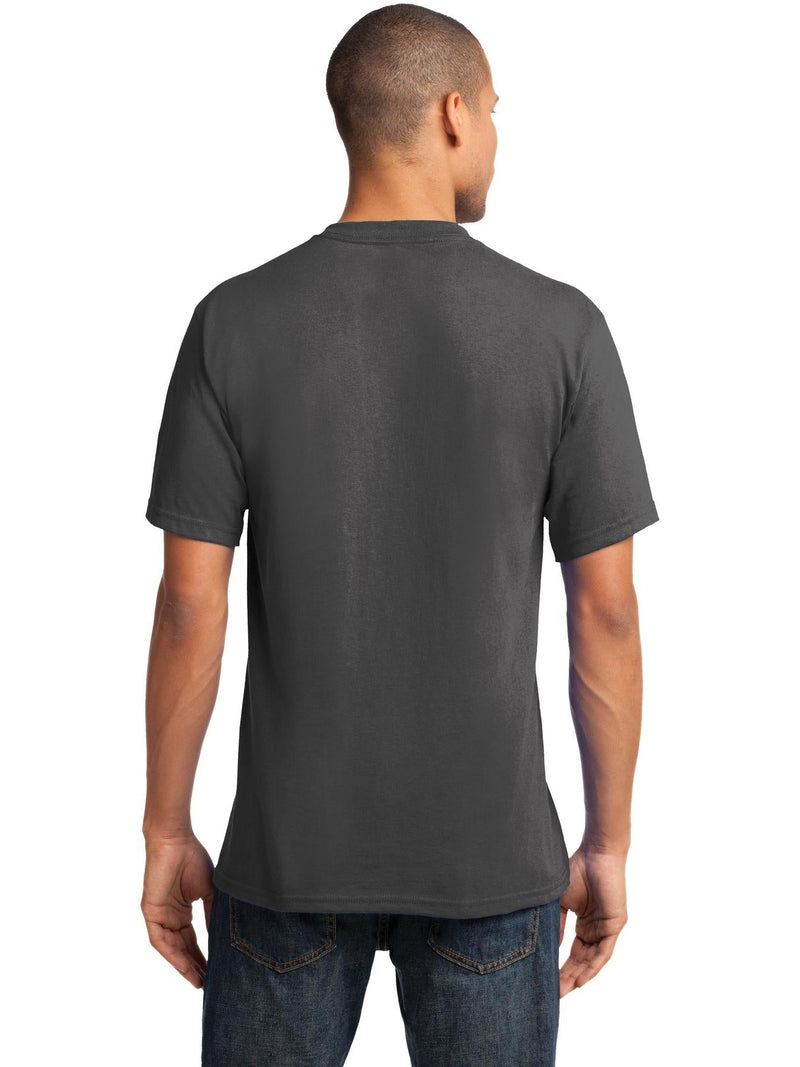 no-logo Port & Company Core Cotton V-Neck Tee-Regular-Port & Company-Thread Logic