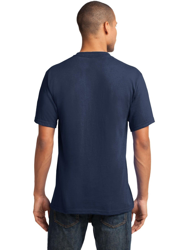 no-logo Port & Company Core Cotton V-Neck Tee-Regular-Port & Company-Thread Logic