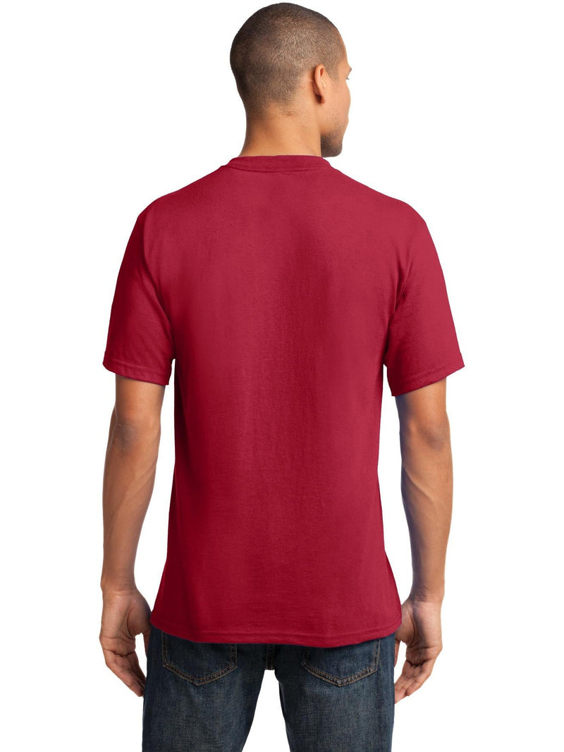 no-logo Port & Company Core Cotton V-Neck Tee-Regular-Port & Company-Thread Logic