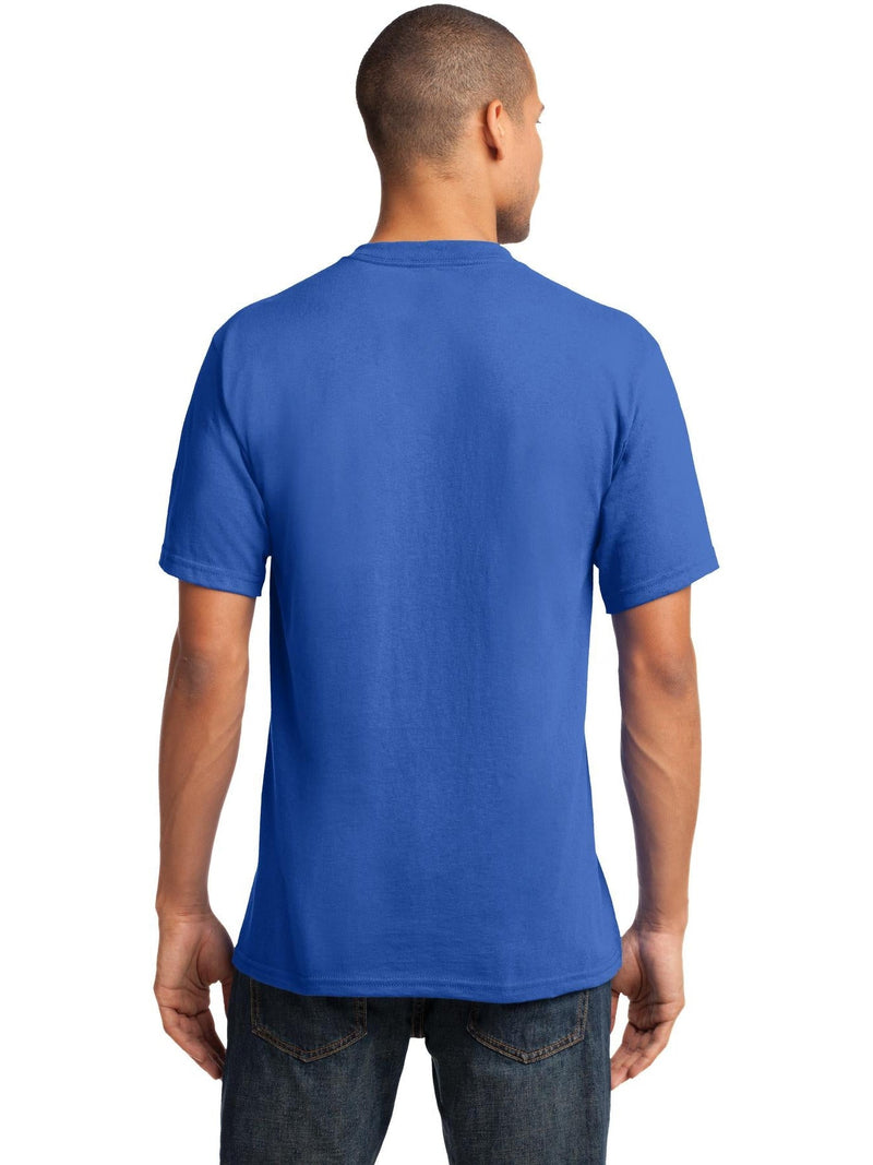 no-logo Port & Company Core Cotton V-Neck Tee-Regular-Port & Company-Thread Logic