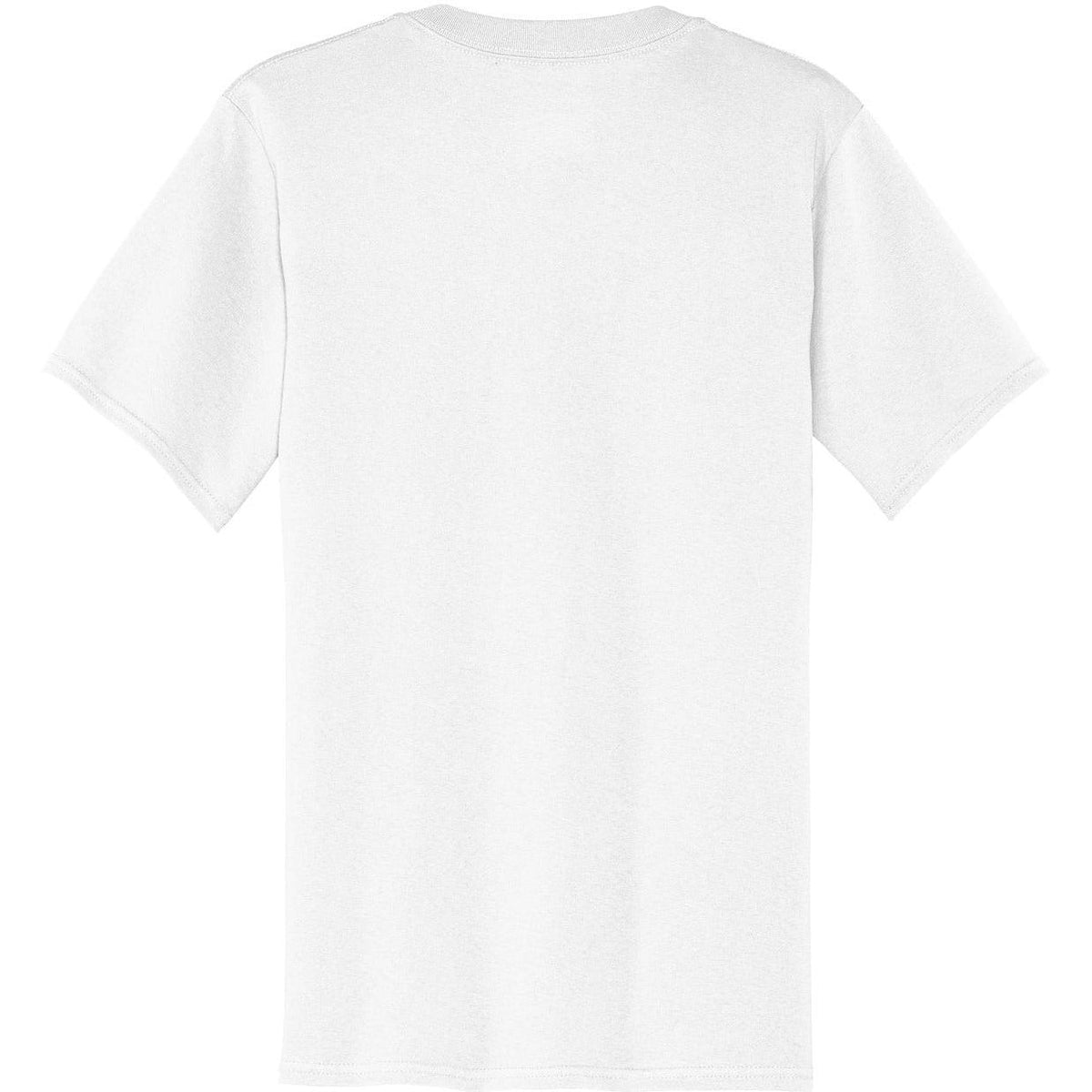 no-logo Port & Company Core Cotton V-Neck Tee-Regular-Port & Company-Thread Logic
