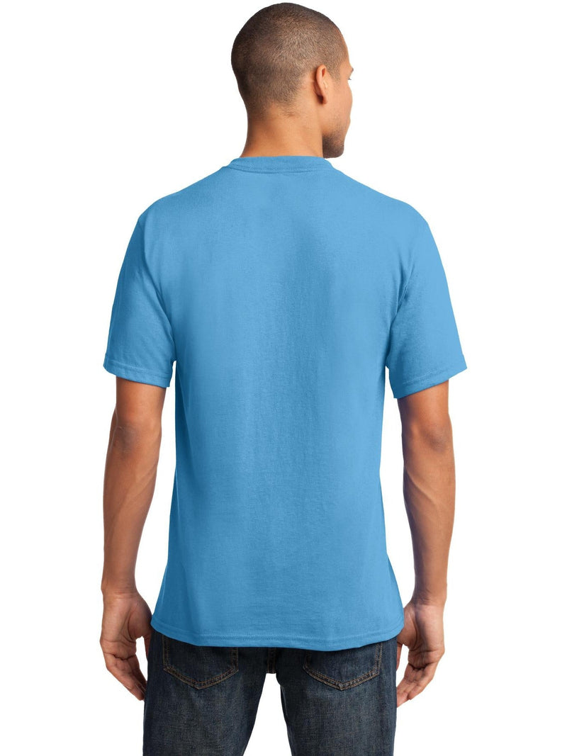 no-logo Port & Company Core Cotton V-Neck Tee-Regular-Port & Company-Thread Logic