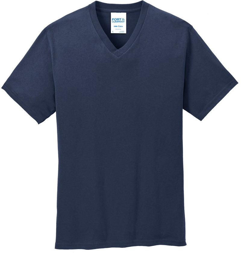 Port & Company Core Cotton V-Neck Tee