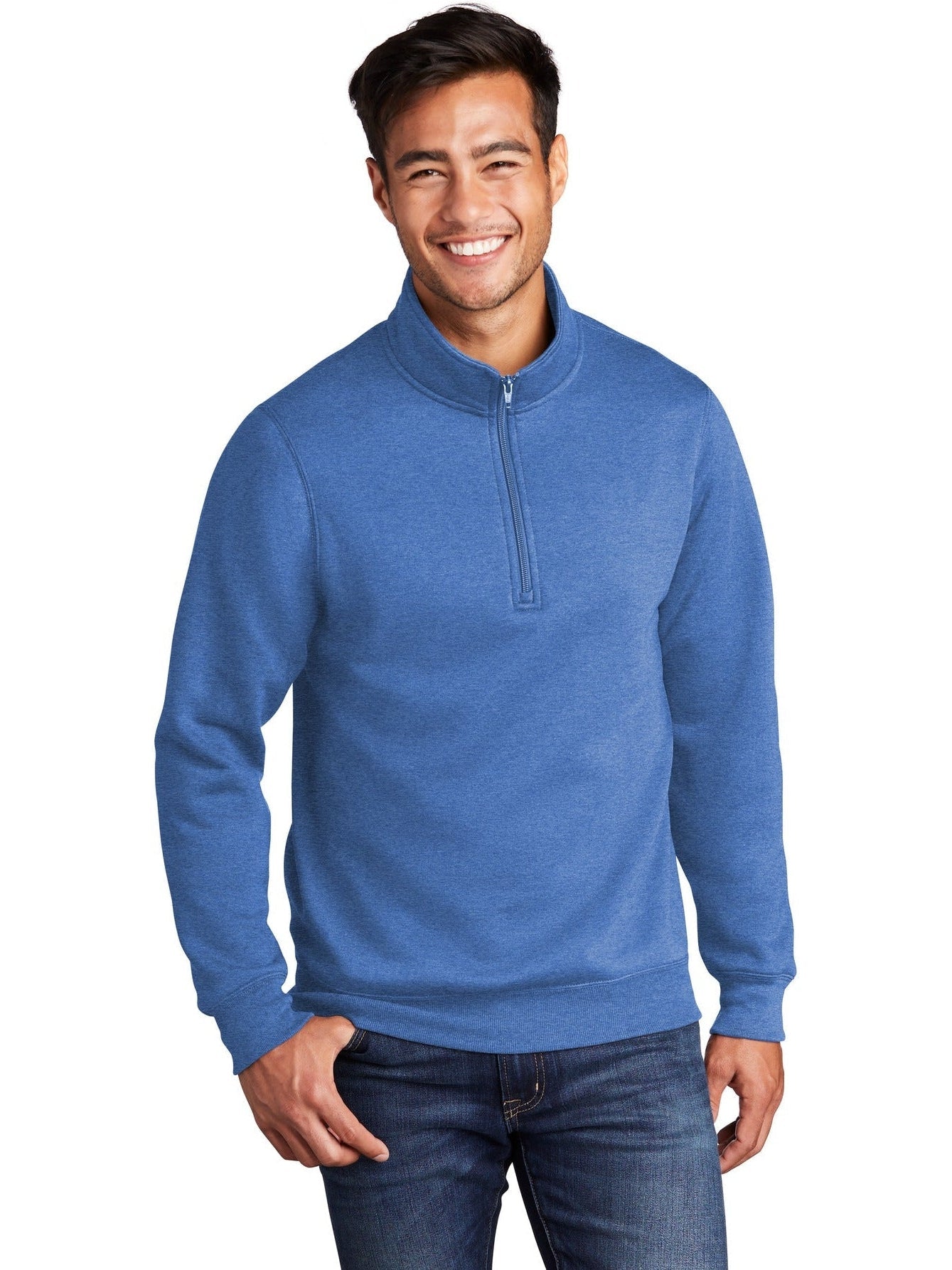 no-logo Port & Company Core Fleece 1/4-Zip Pullover Sweatshirt-Regular-Port & Company-Thread Logic