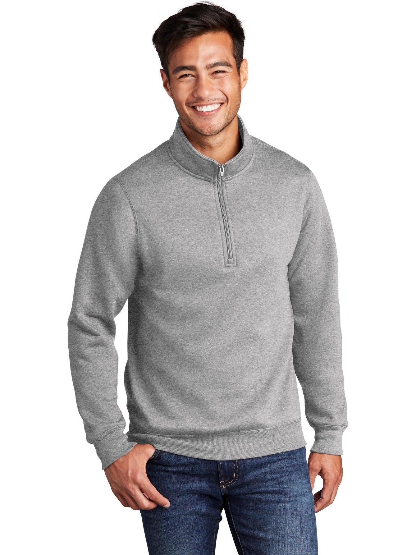 no-logo Port & Company Core Fleece 1/4-Zip Pullover Sweatshirt-Regular-Port & Company-Thread Logic