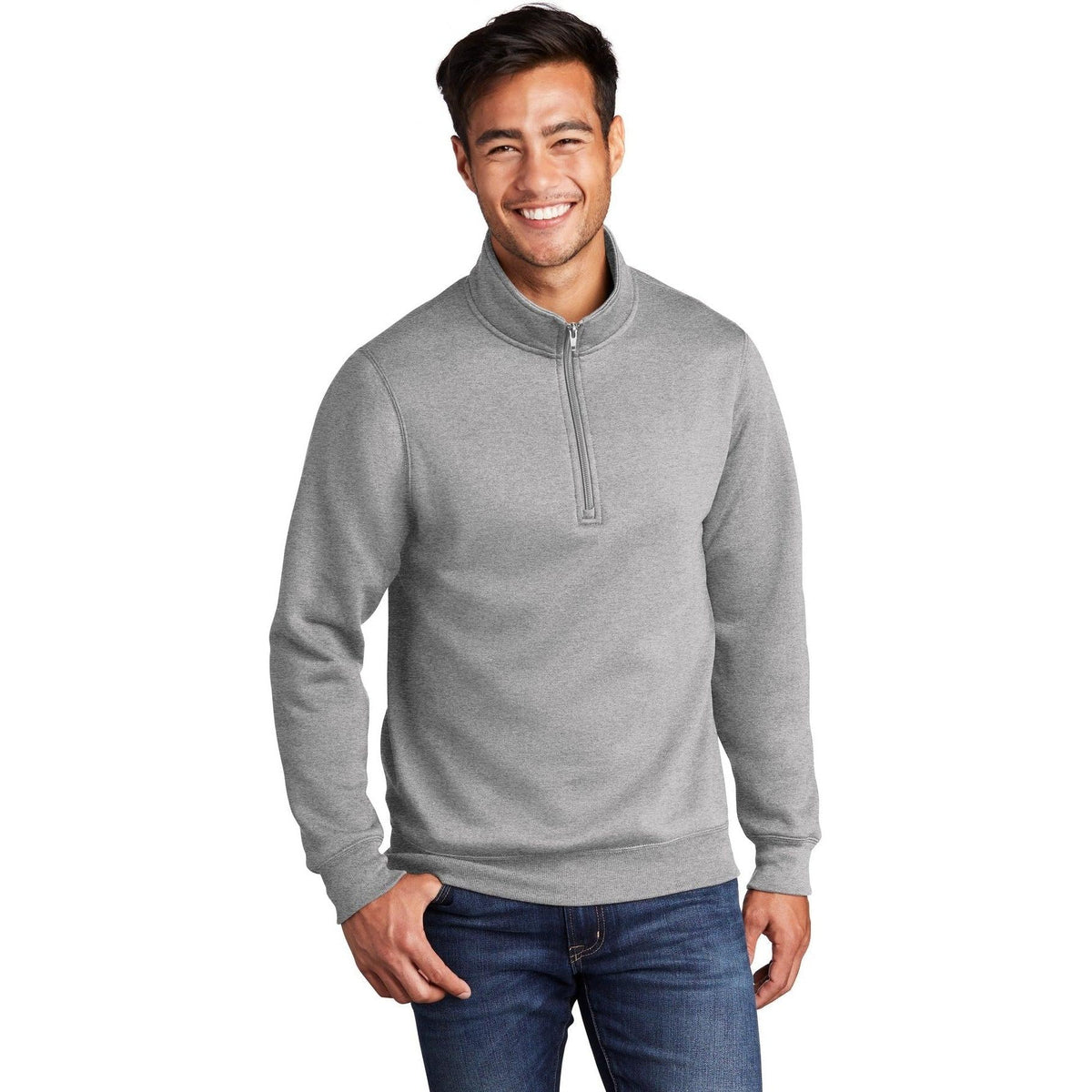 no-logo Port & Company Core Fleece 1/4-Zip Pullover Sweatshirt-Regular-Port & Company-Thread Logic