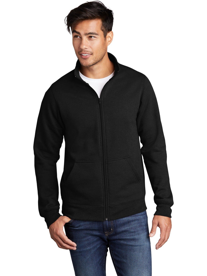 no-logo Port & Company Core Fleece Cadet Full-Zip Sweatshirt-Regular-Port & Company-Thread Logic