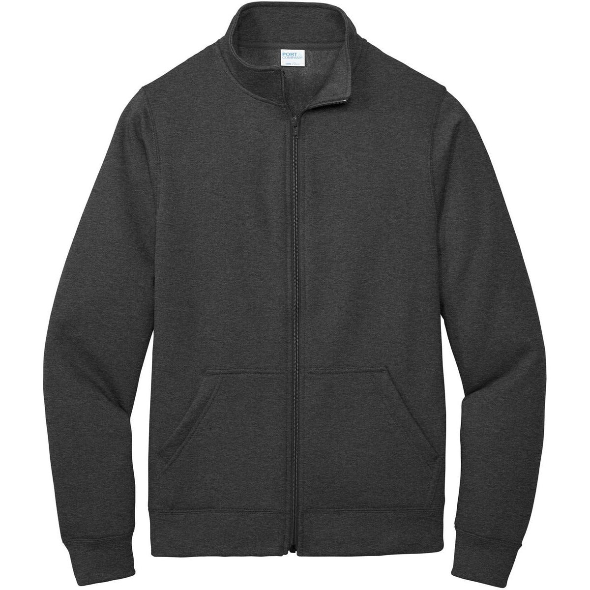 no-logo Port & Company Core Fleece Cadet Full-Zip Sweatshirt