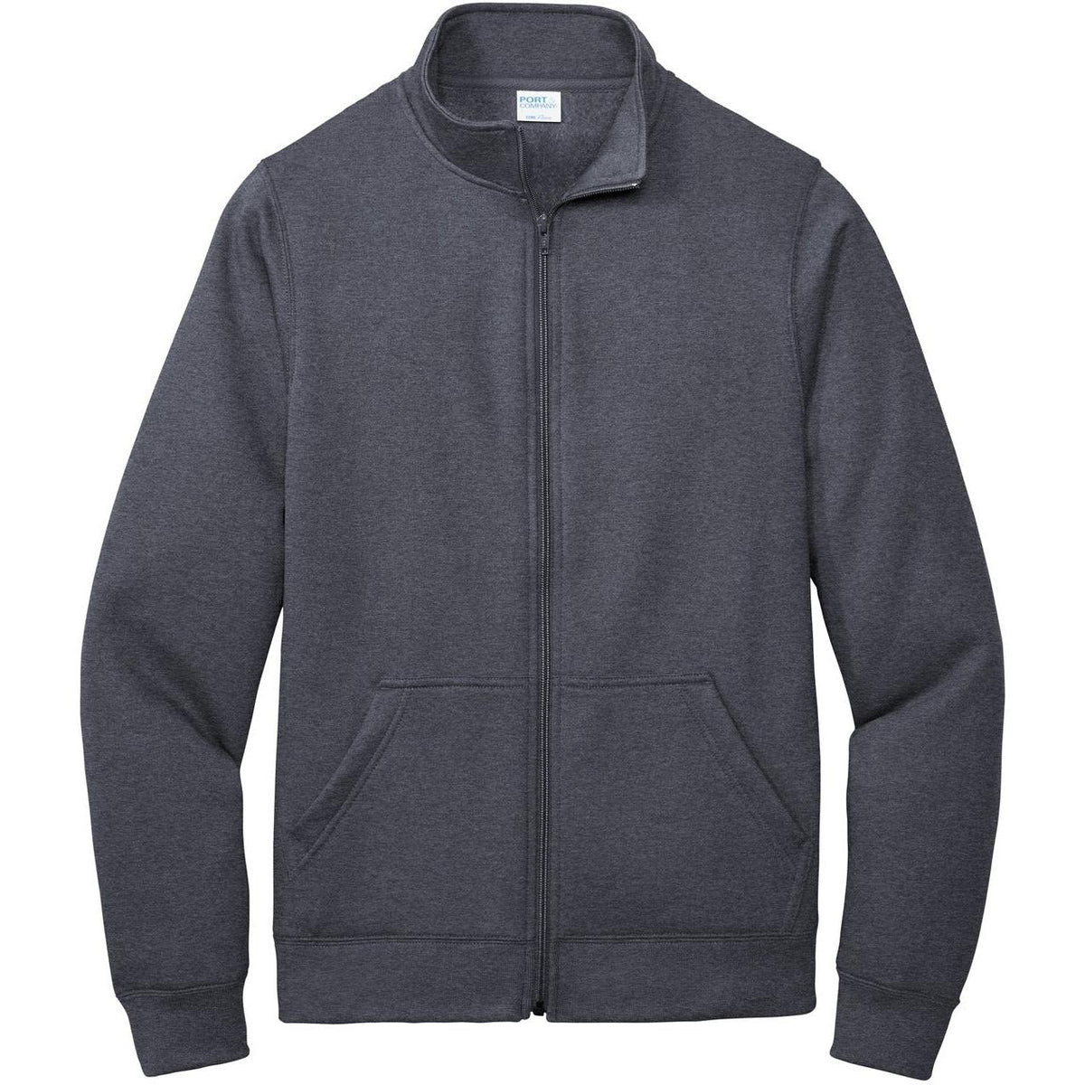 no-logo Port & Company Core Fleece Cadet Full-Zip Sweatshirt