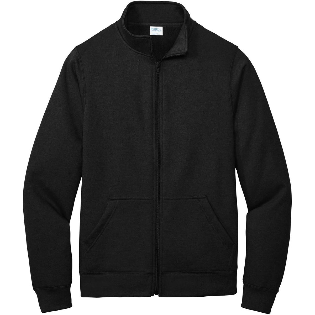 no-logo Port & Company Core Fleece Cadet Full-Zip Sweatshirt