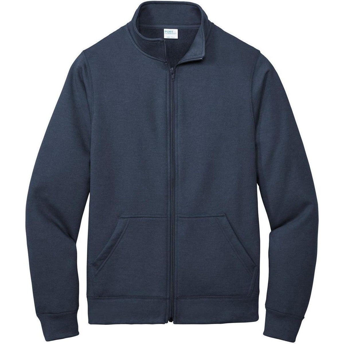 no-logo Port & Company Core Fleece Cadet Full-Zip Sweatshirt