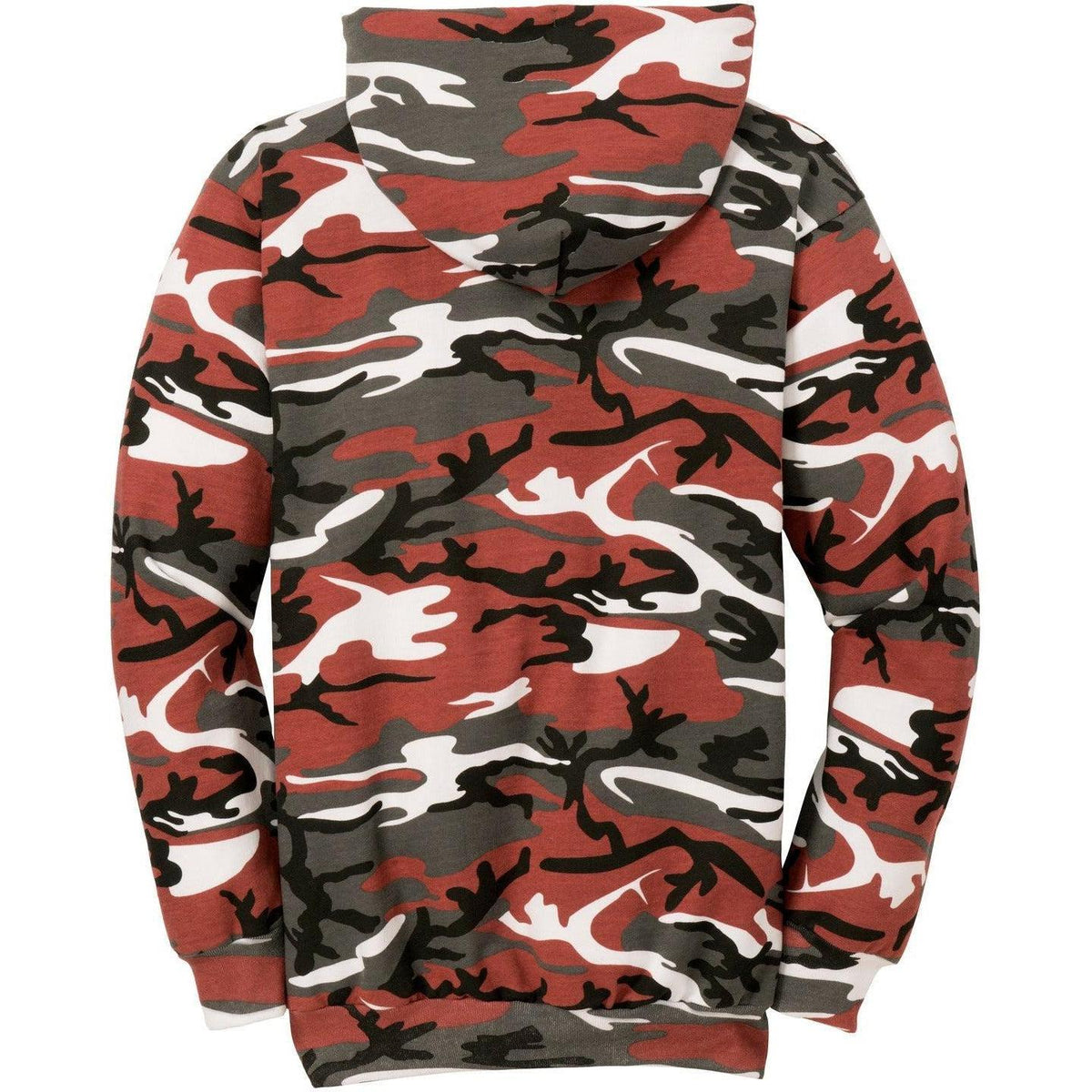 no-logo Port & Company Core Fleece Camo Pullover Hooded Sweatshirt-Hoodies-Port & Company-Thread Logic