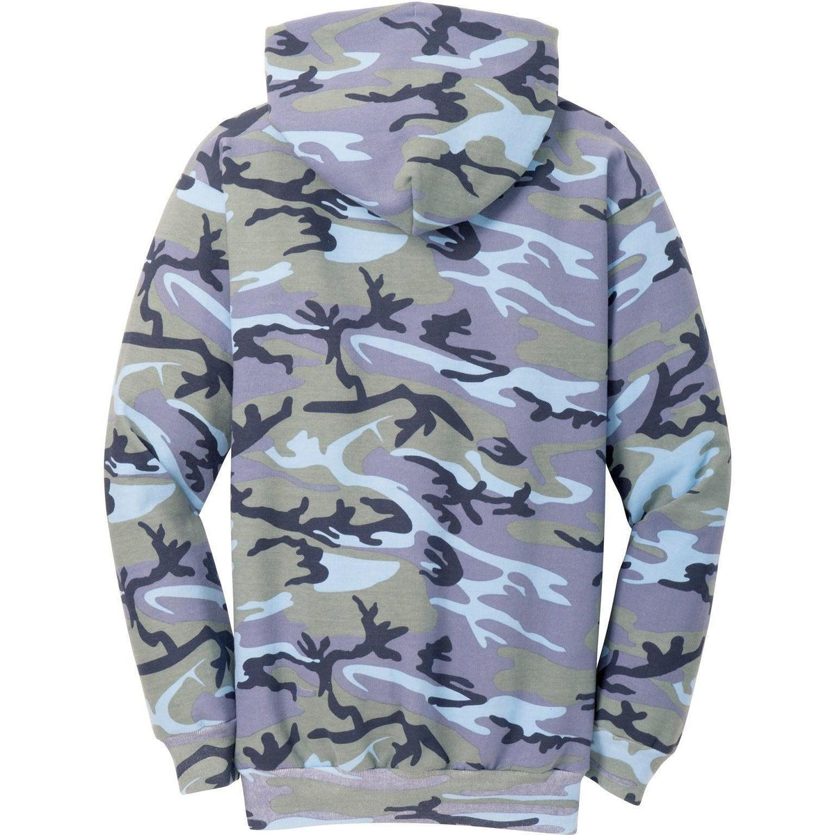 no-logo Port & Company Core Fleece Camo Pullover Hooded Sweatshirt-Hoodies-Port & Company-Thread Logic
