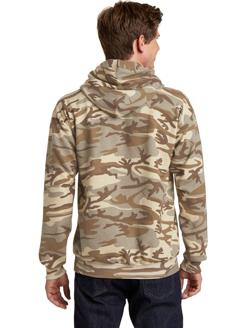 no-logo Port & Company Core Fleece Camo Pullover Hooded Sweatshirt-Regular-Port & Company-Thread Logic