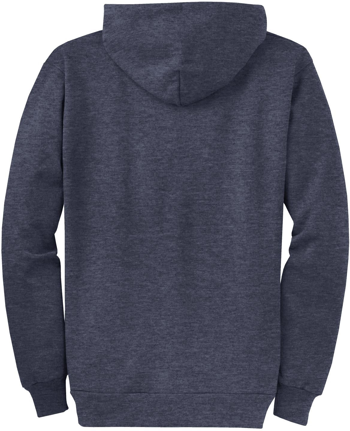 no-logo Port & Company Core Fleece Full-Zip Hooded Sweatshirt-Regular-Port & Company-Thread Logic