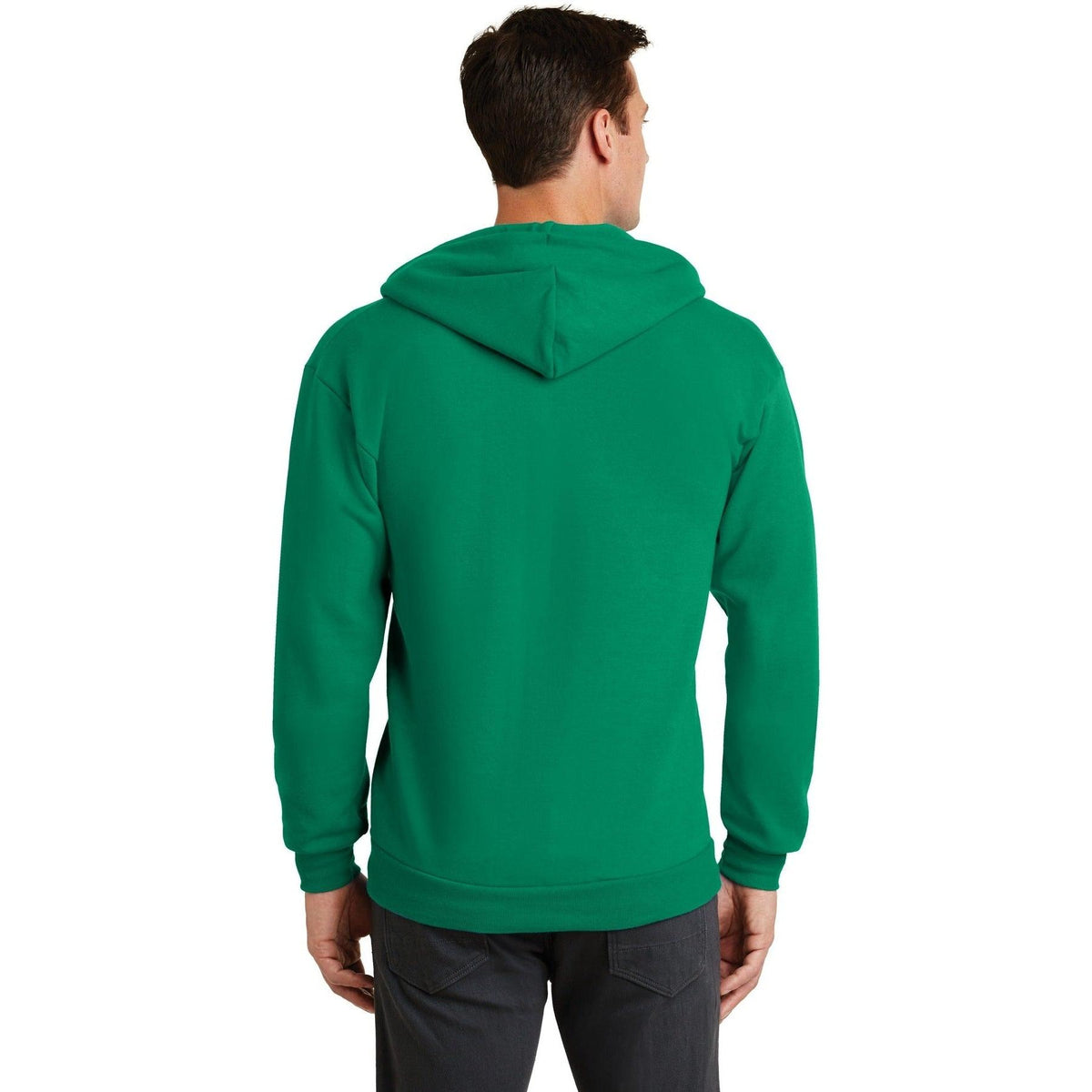 no-logo Port & Company Core Fleece Full-Zip Hooded Sweatshirt-Regular-Port & Company-Thread Logic