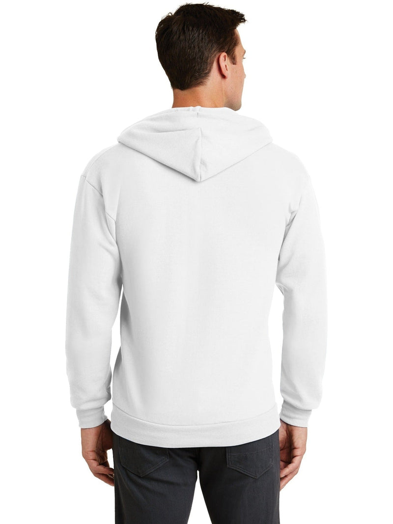 no-logo Port & Company Core Fleece Full-Zip Hooded Sweatshirt-Regular-Port & Company-Thread Logic