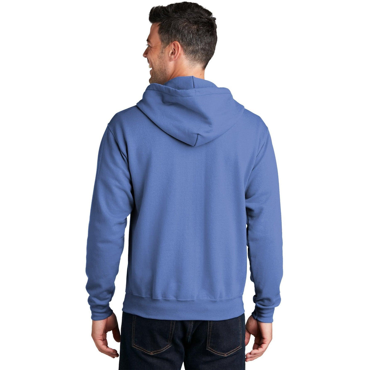 no-logo Port & Company Core Fleece Full-Zip Hooded Sweatshirt-Regular-Port & Company-Thread Logic