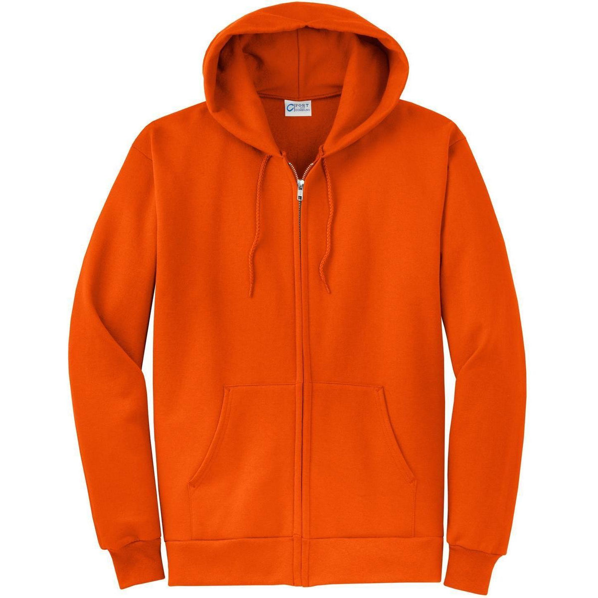 no-logo Port & Company Core Fleece Full-Zip Hooded Sweatshirt
